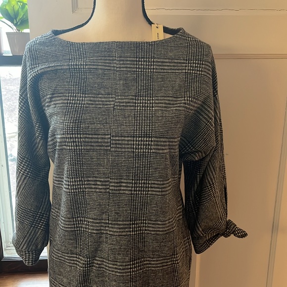 CLOSETCLEANOUT Max Studio Tweed Shift Dress Long Sleeve - Picture 4 of 12